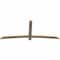Ekena Millwork Bellingham Rough Sawn Timber Gable Bracket, Douglas Fir, 84"W x 35"H x 2"D x 4"F, 10/12 Pitch GBW084X35X0204BEL00RDF - alternate 5